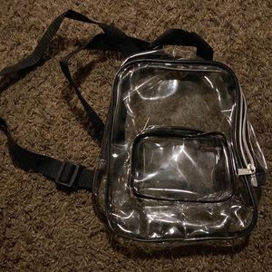 Clear mini backpack good for going to Disneyland or something